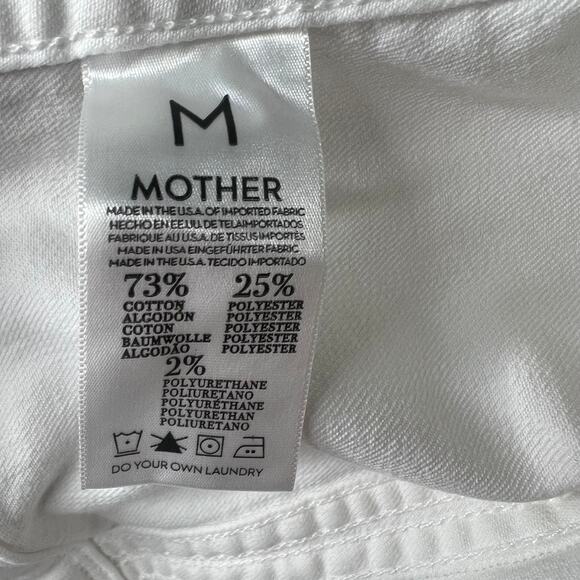 Mother White Denim The Bully Cropped Jacket Size Medium - Picture 7 of 10